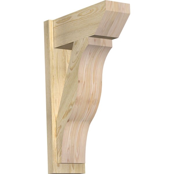 Ekena Millwork Funston Slat Rough Sawn Outlooker, Douglas Fir, 8"W x 20"D x 32"H OUT08X20X32FST06RDF - main